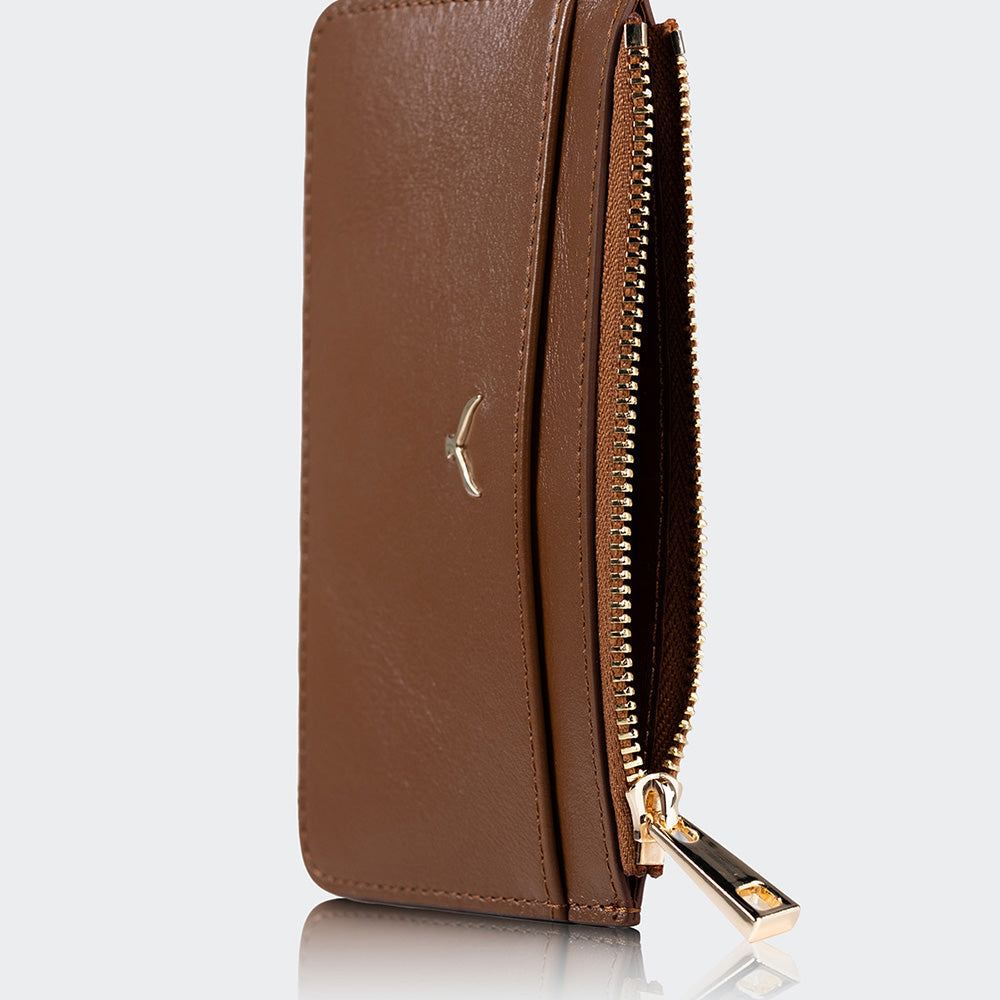 5507 Women Leather Card Holder With Zipper
