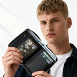 Elvis Leather Zipper Wallet
