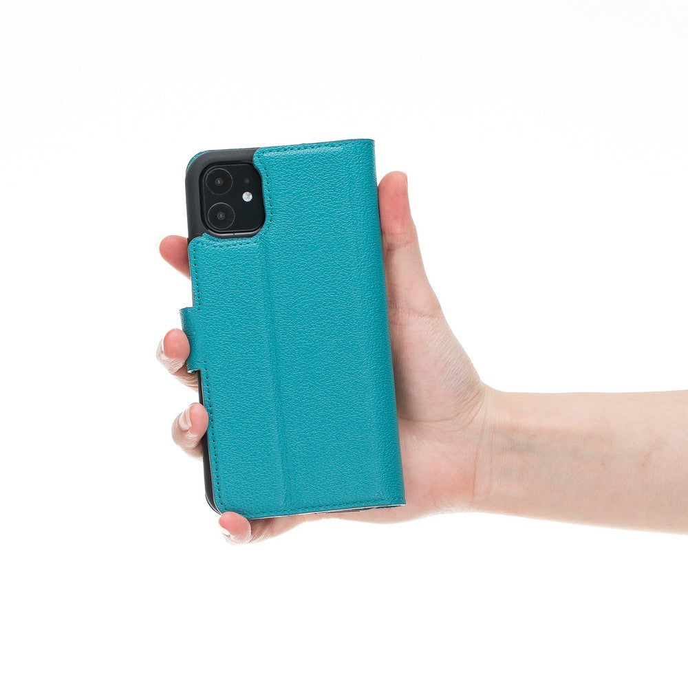 Apple iPhone 11 Series Compatible Leather Wallet Case