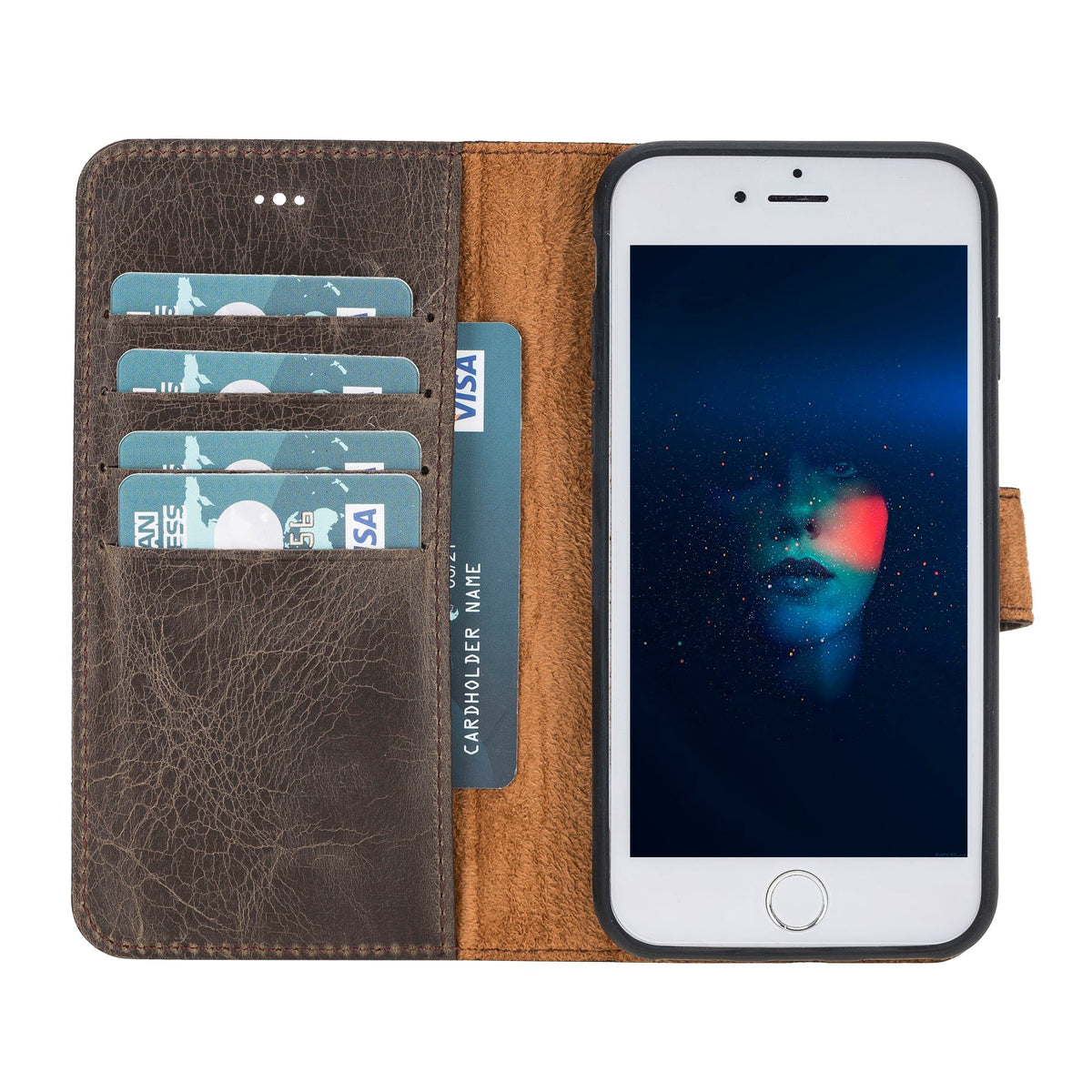 Apple iPhone 7-8 Series Leather Wallet Case
