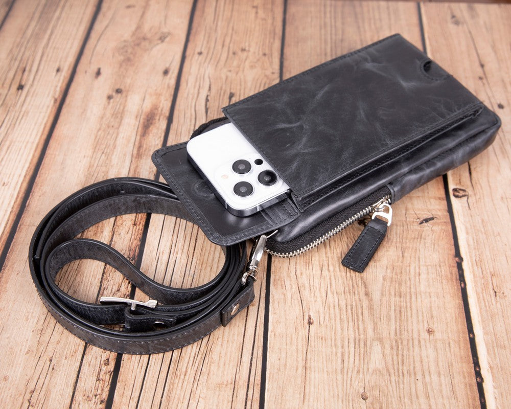 Fuco Real Leather Men's Crossbody Bag