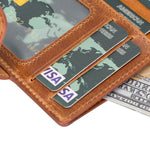 Minimalist Leather Smart Wallet – RFID Blocking Card Holder (Venus)