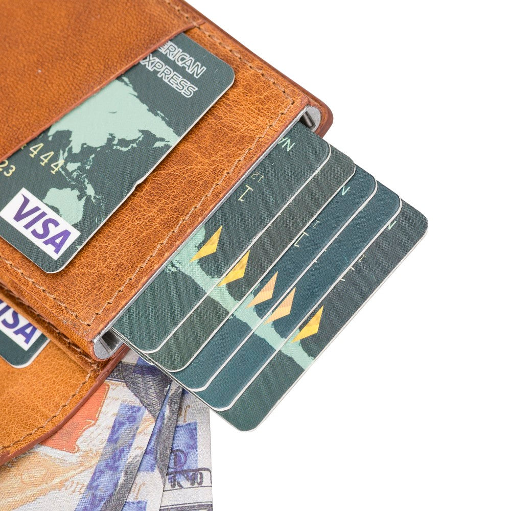 Minimalist Leather Smart Wallet – RFID Blocking Card Holder (Venus)