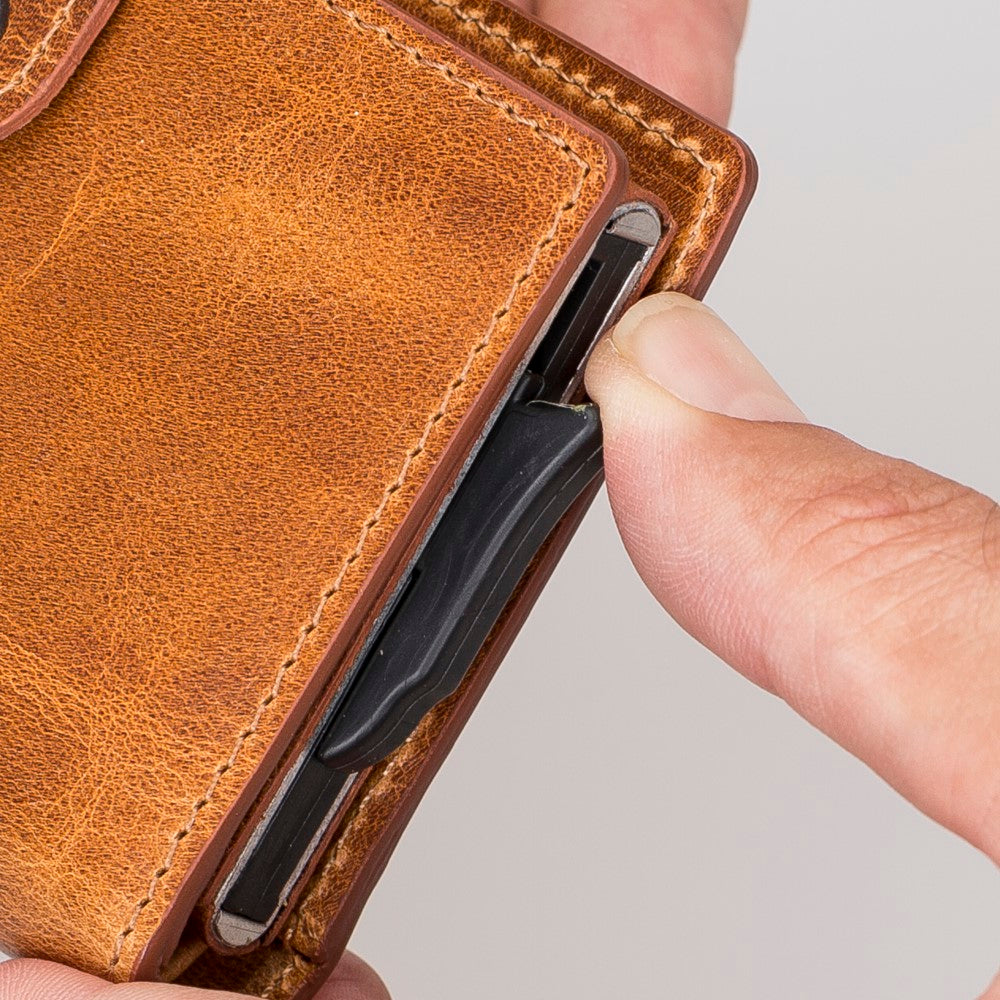 Minimalist Leather Smart Wallet – RFID Blocking Card Holder (Venus)