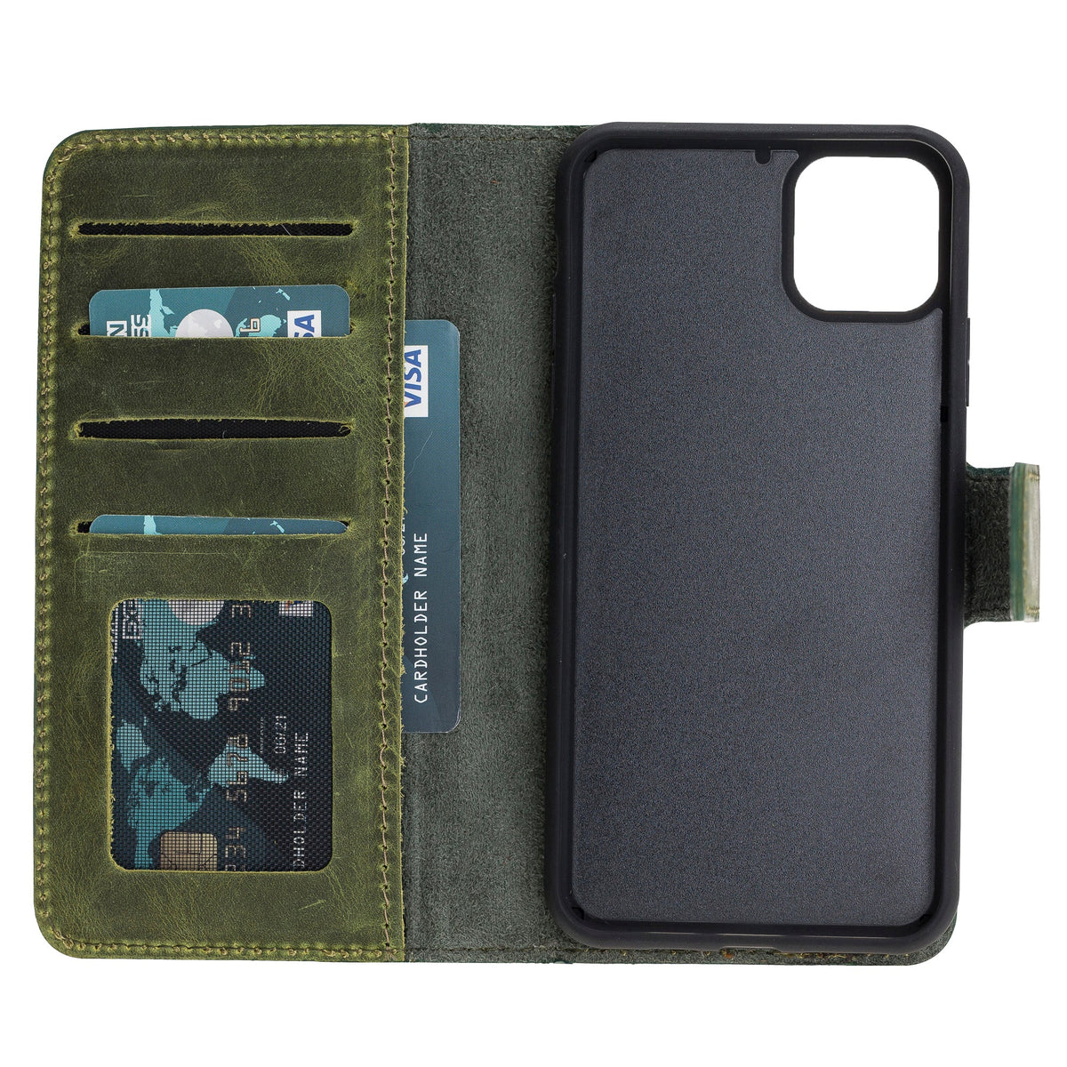 Apple iPhone 11 Series Compatible Leather Wallet Case Liluri