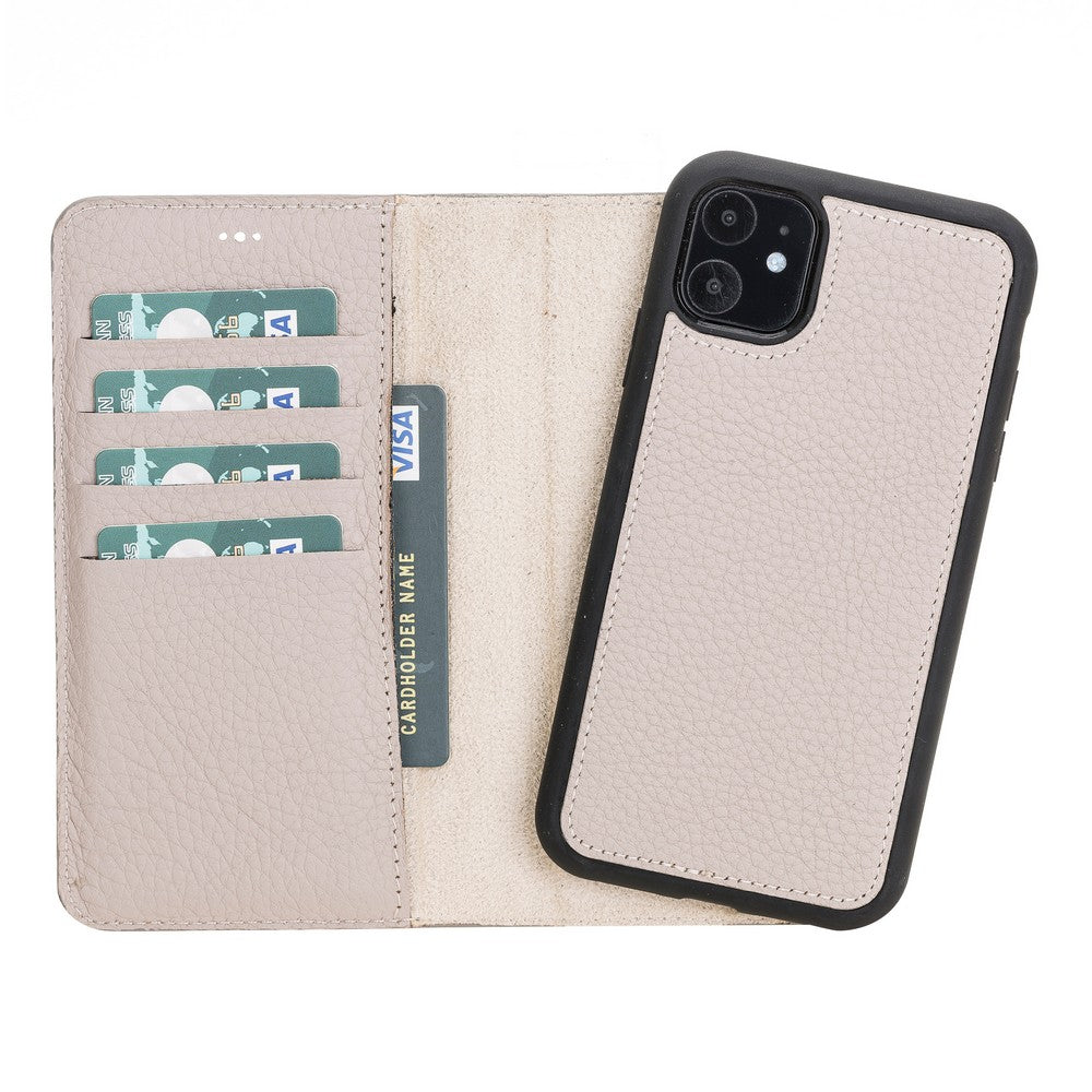 Apple iPhone 11 Series Compatible Leather Wallet Case