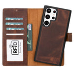 Samsung Galaxy S23 Series Compatible Leather Wallet Case