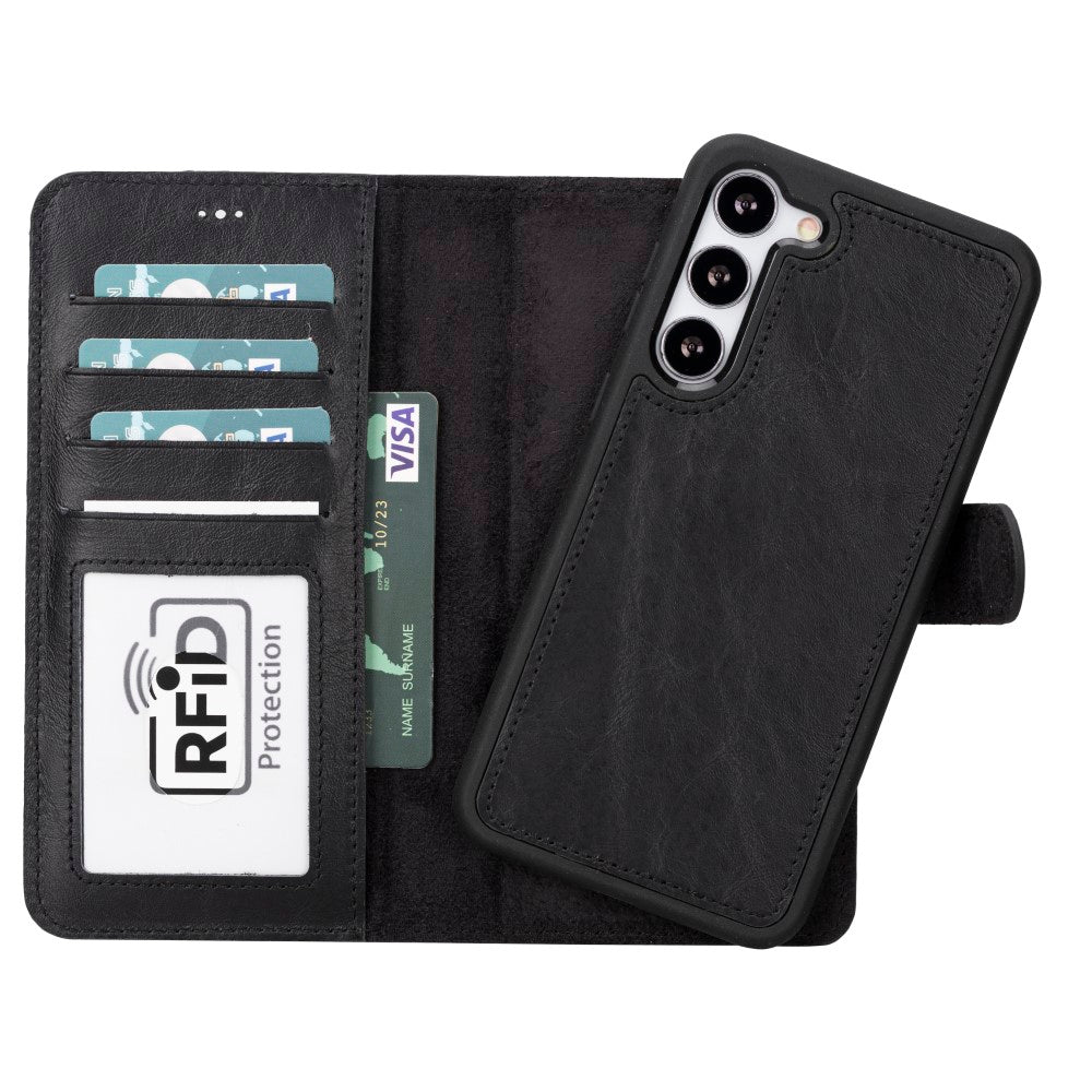 Samsung Galaxy S23 Series Compatible Leather Wallet Case