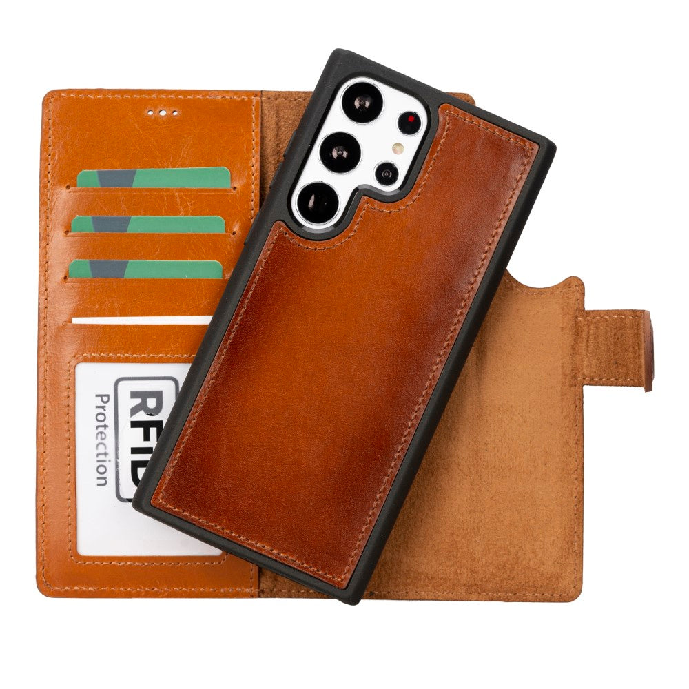 Samsung Galaxy S23 Series Compatible Leather Wallet Case