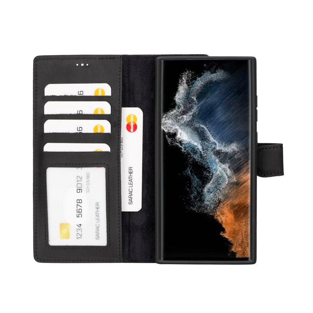 Samsung Galaxy S23 Ultra Leather Wallet Case Liluri