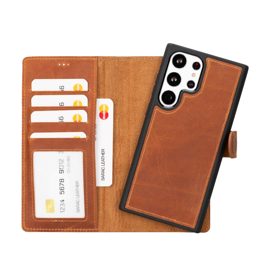 Samsung Galaxy S23 Ultra Leather Wallet Case Liluri
