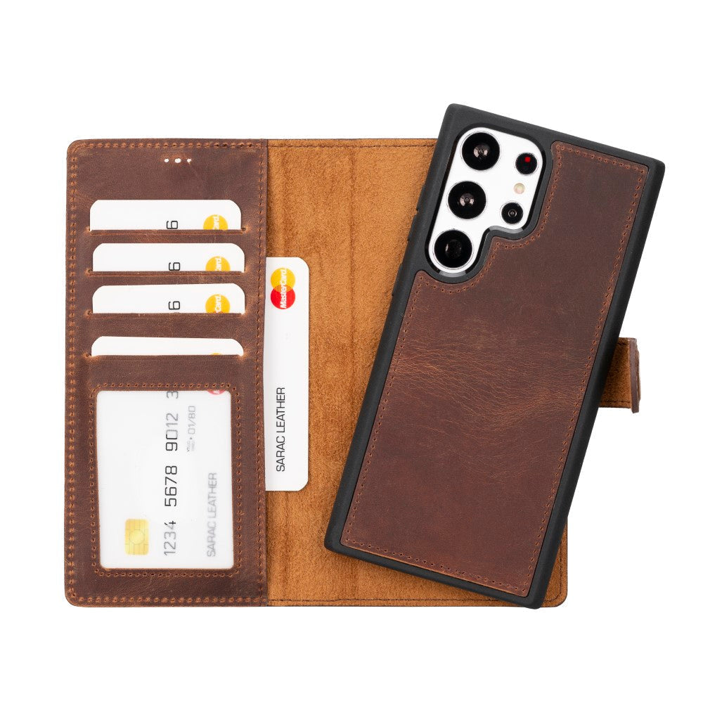 Samsung Galaxy S23 Ultra Leather Wallet Case Liluri