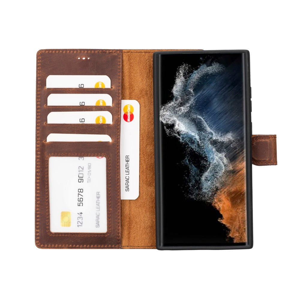 Samsung Galaxy S23 Ultra Leather Wallet Case Liluri