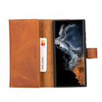 Samsung Galaxy S23 Ultra Leather Wallet Case Santa