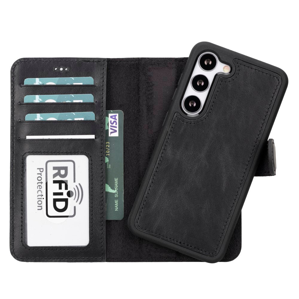 Samsung Galaxy S23 Series Compatible Leather Wallet Case