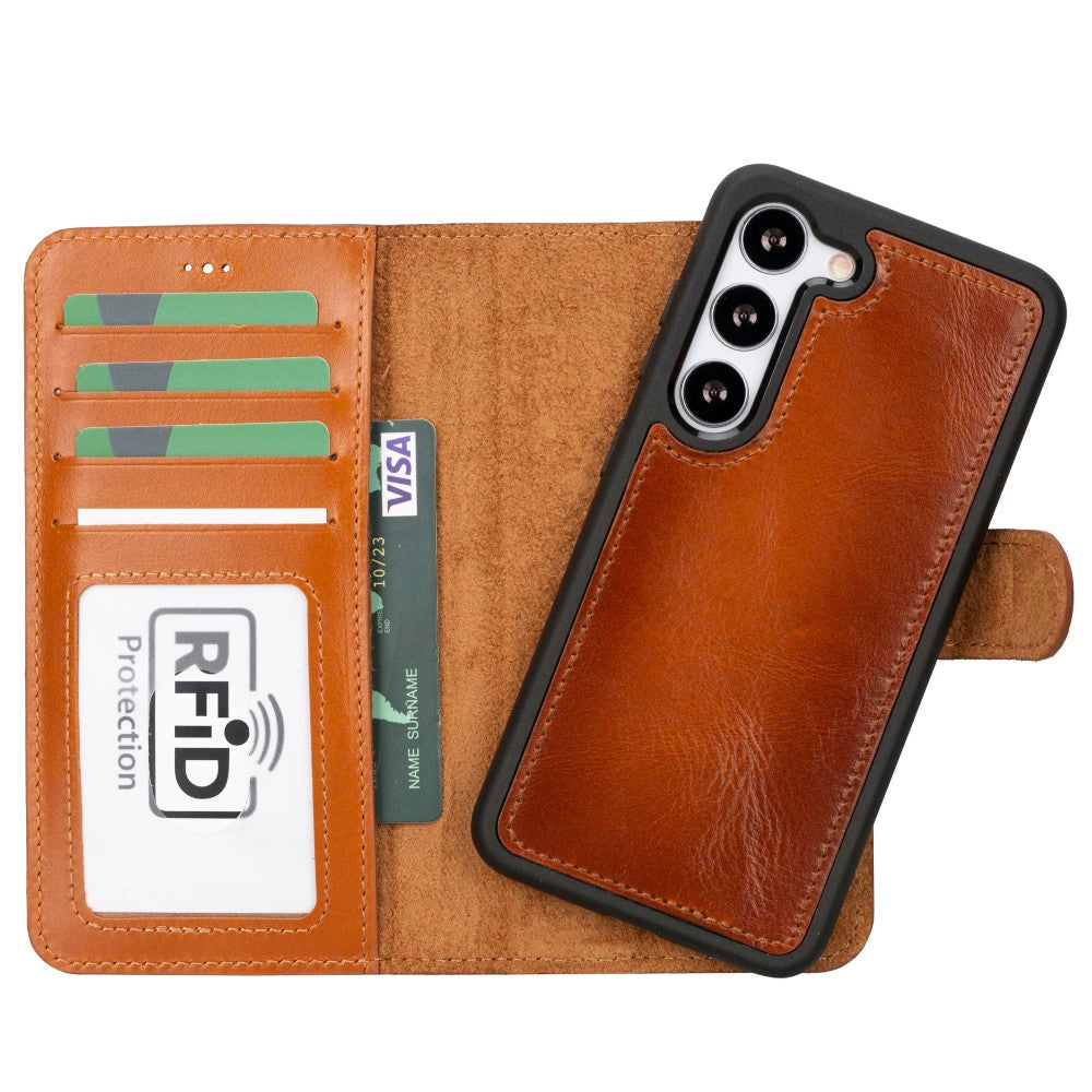 Samsung Galaxy S23 Series Compatible Leather Wallet Case