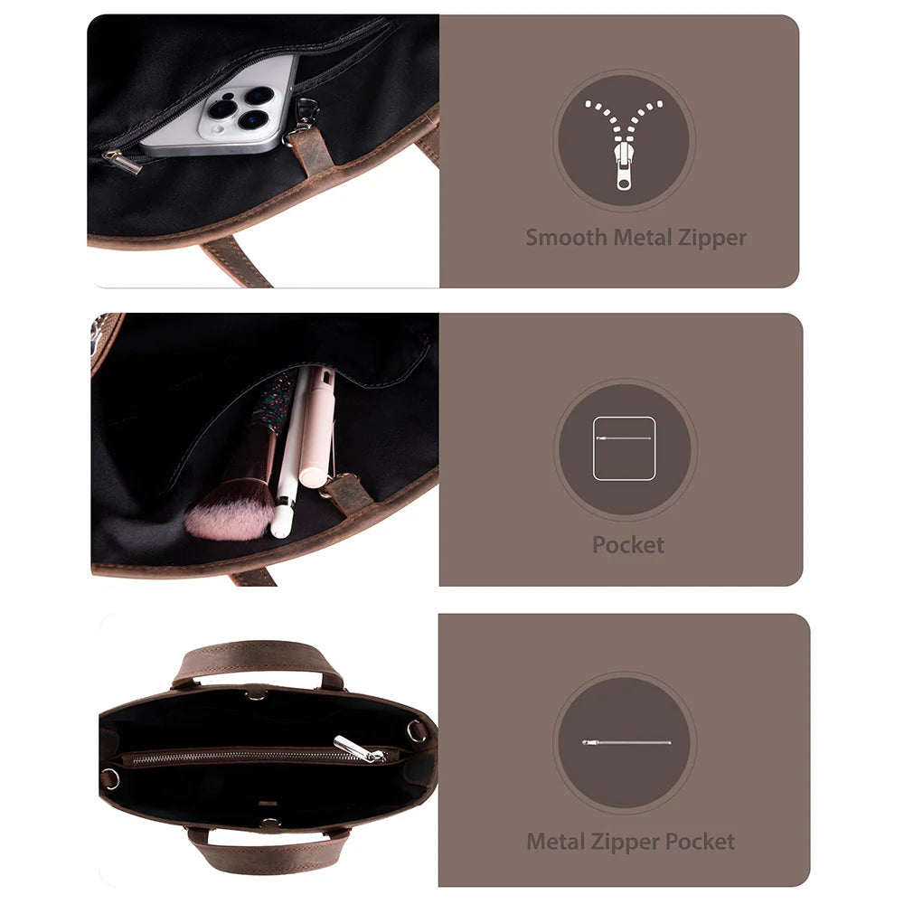 Valliro Leather Tote Bag
