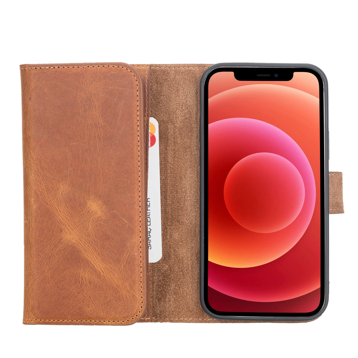 Santa iPhone 12 Pro Max Leather Detachable Wallet Case