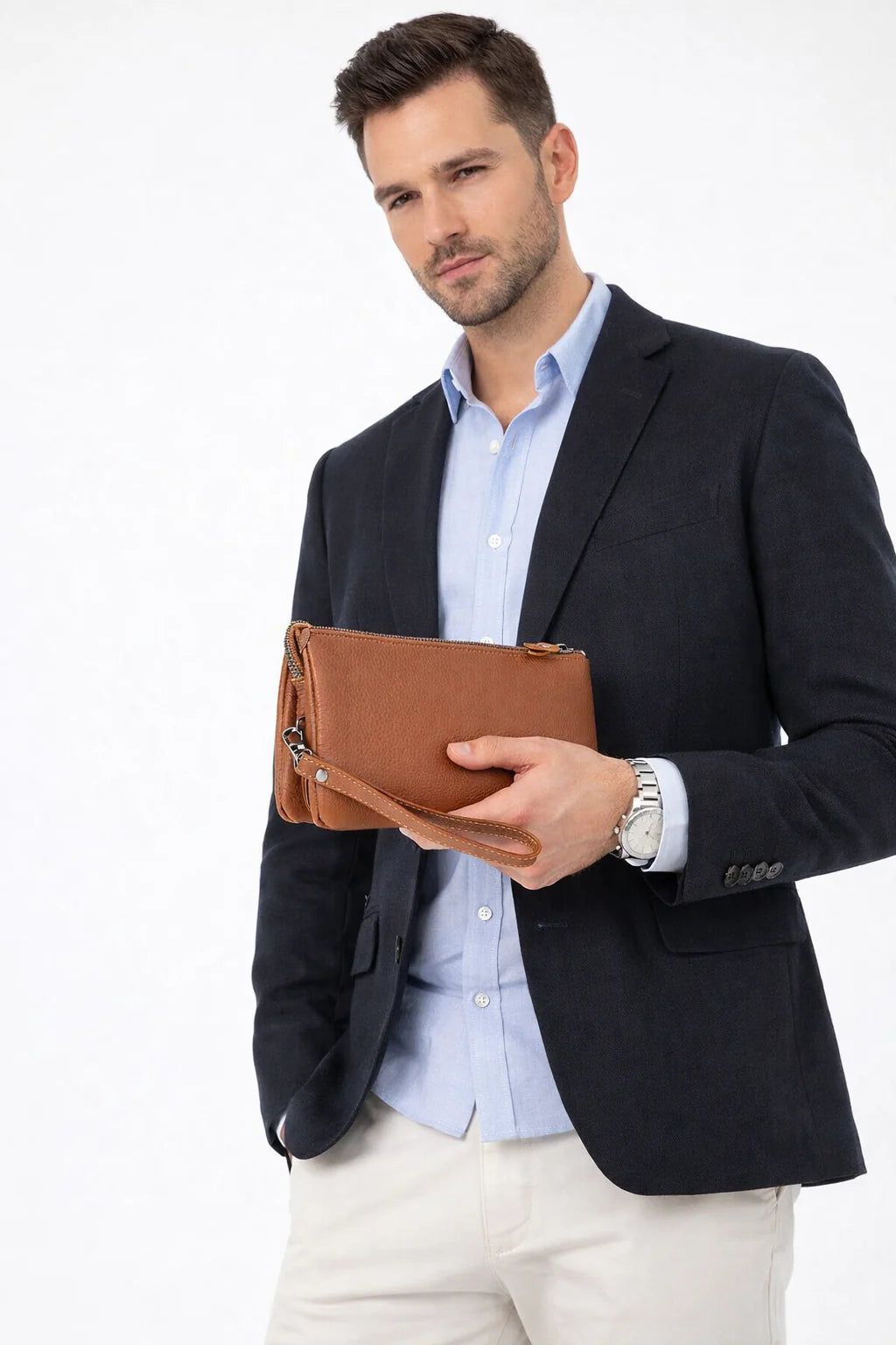 Carrera Vernox Leather Men's Handbag