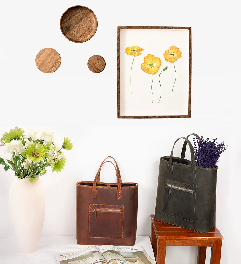 Valliro Leather Tote Bag