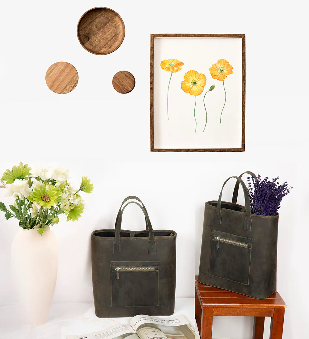 Valliro Leather Tote Bag