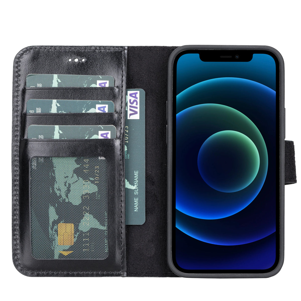 Magic iPhone 13 Pro Max and 13 Pro Series Detachable Leather Wallet Case