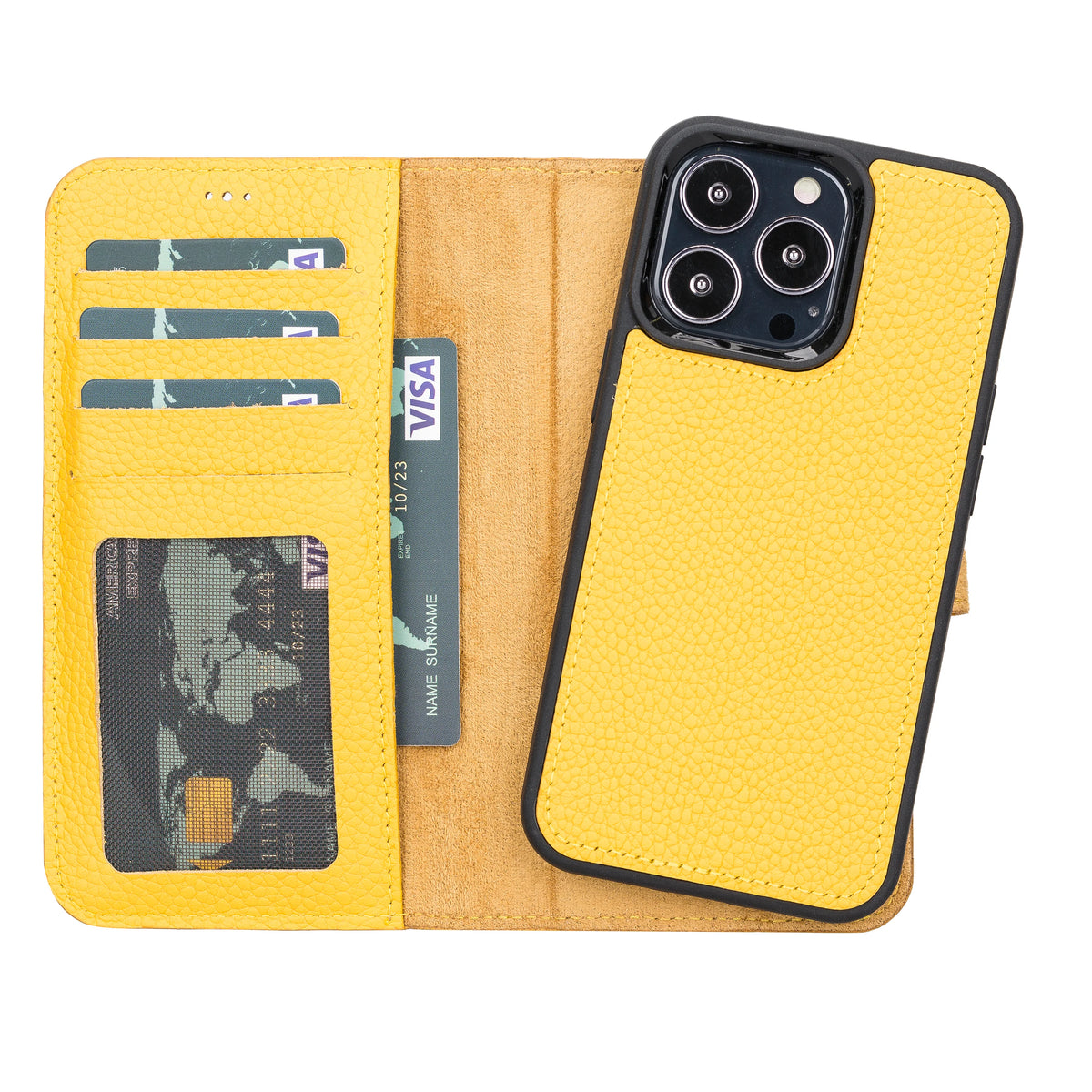 Magic iPhone 13 Pro Max and 13 Pro Series Detachable Leather Wallet Case