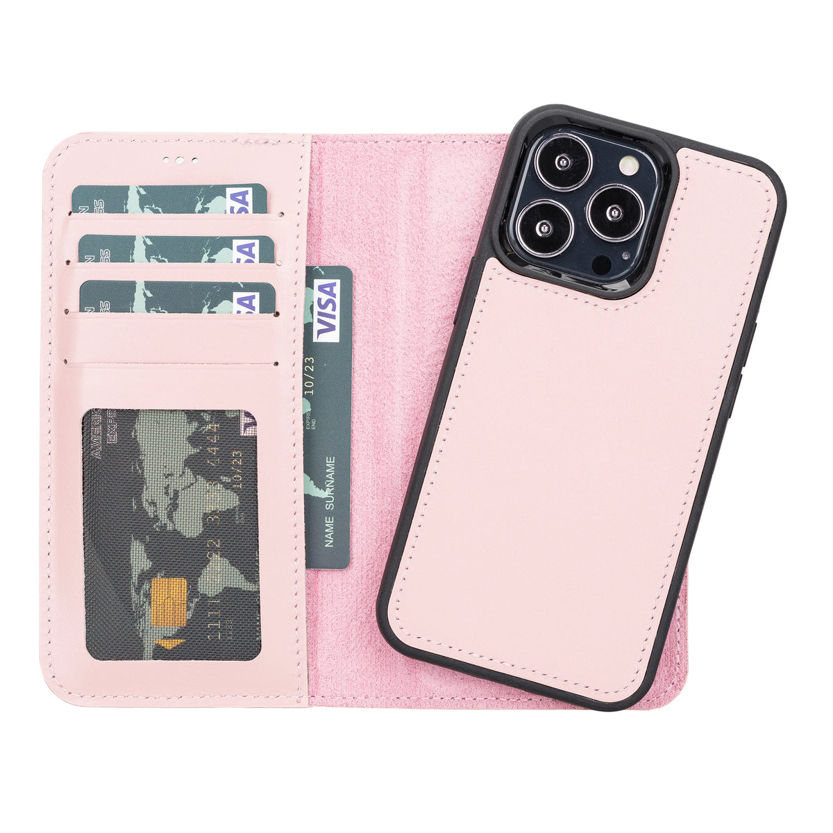 Magic iPhone 13 Pro Max and 13 Pro Series Detachable Leather Wallet Case