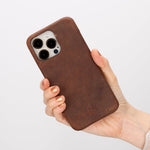 Stax iPhone 16 Series Full Genuine Leather Back Cover