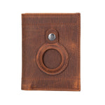 Airmaka Leather Card Holder With Airtag Slot
