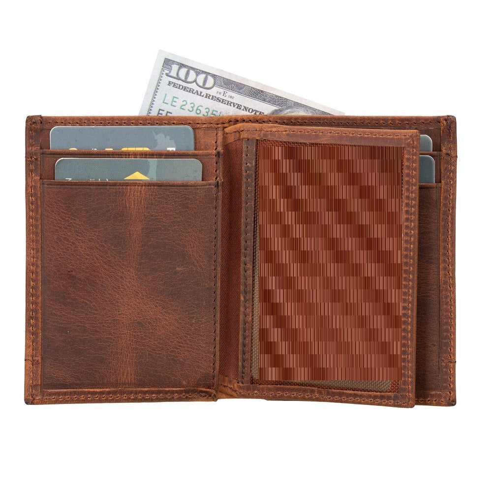 Airmaka Leather Card Holder With Airtag Slot