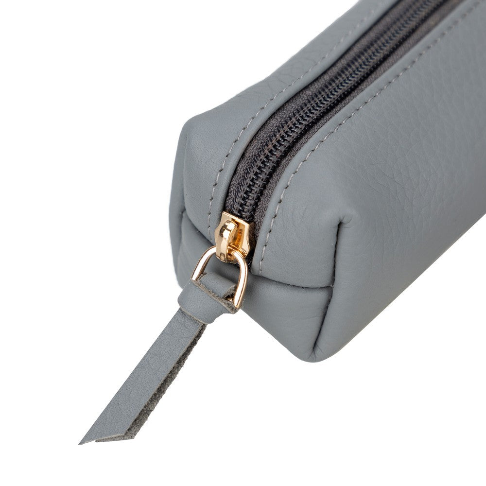 Leather Pencil Case – Genuine Leather Multipurpose Pouch for Office, Tools & Cosmetics (Lilia)