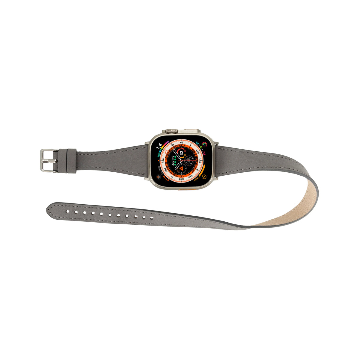Quantum Slim Double Tour Apple Watch Leather Band