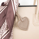 Heart Leather Bag Charm