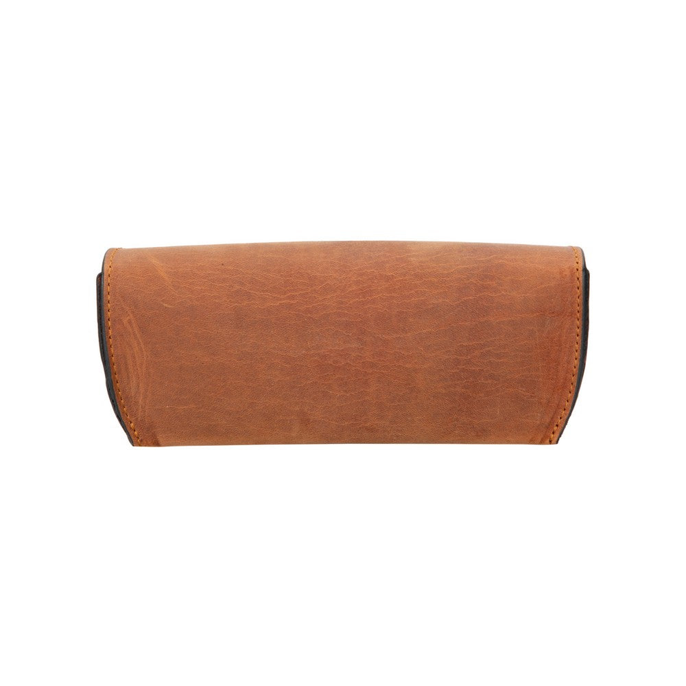 Leather Glasses Case Stylish Eyewear Protection (Optura)