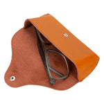 Leather Glasses Case Stylish Eyewear Protection (Optura)