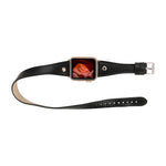 Hector Double Tour Leather Apple Watch Band with Silver Trok
