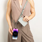 FlexGo Leather Phone Strap & Wallet Set – Clip-On Flex