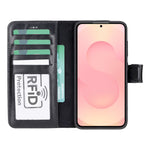 Magic Samsung Galaxy S25 Detachable Leather Wallet Case