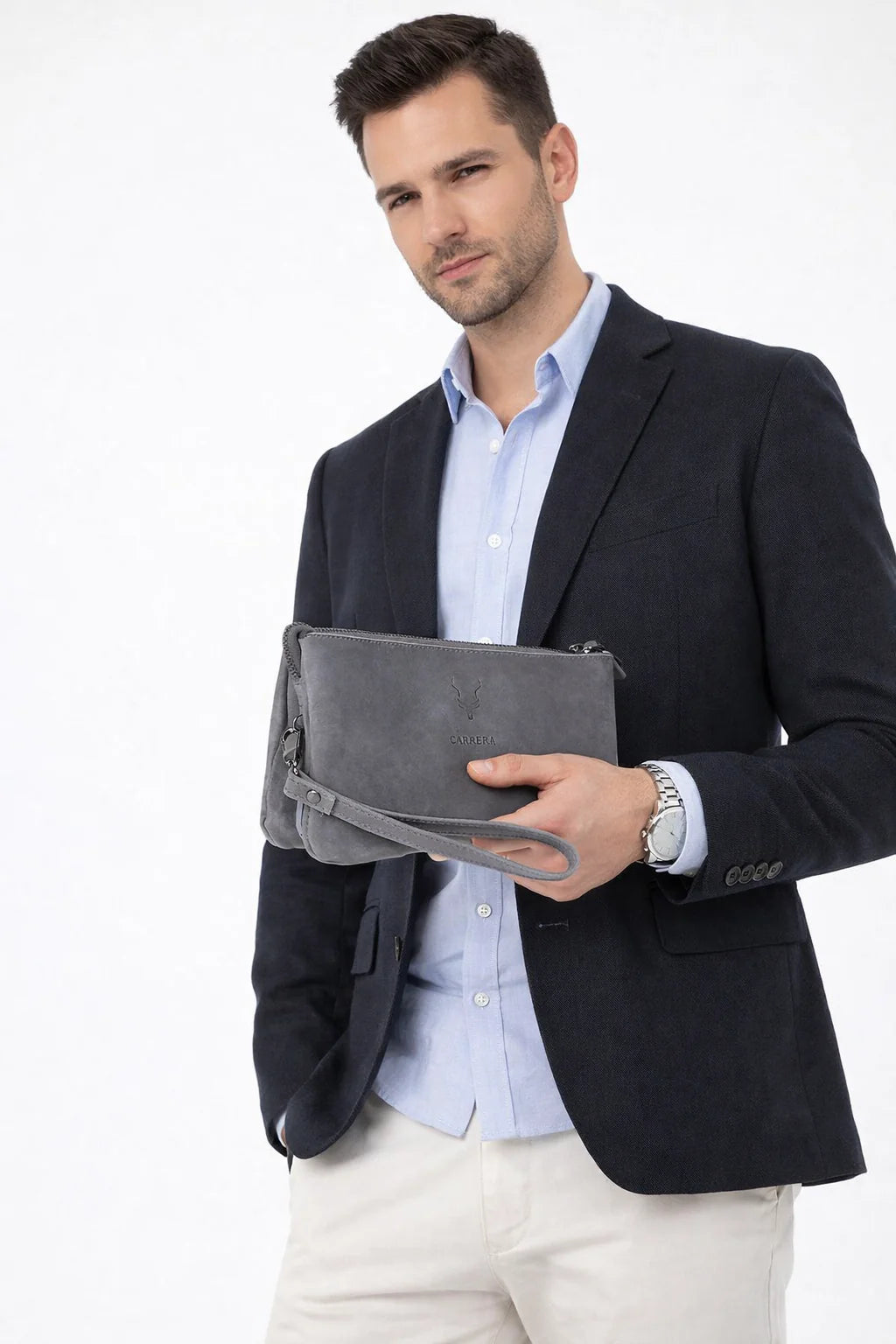 Carrera Vernox Leather Men's Handbag