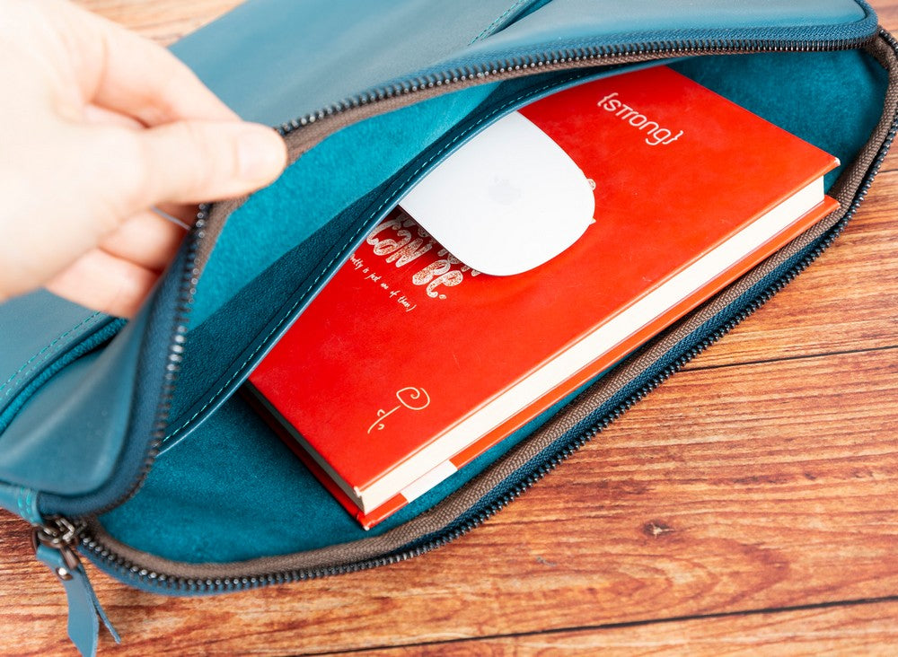 Leather Laptop Bag – Super Slim Genuine Leather Case for 12", 14", 16" Devices (Astora)