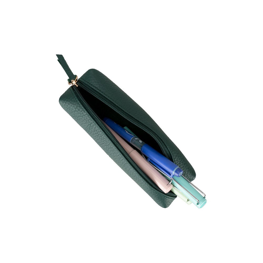 Leather Pencil Case – Genuine Leather Multipurpose Pouch for Office, Tools & Cosmetics (Lilia)