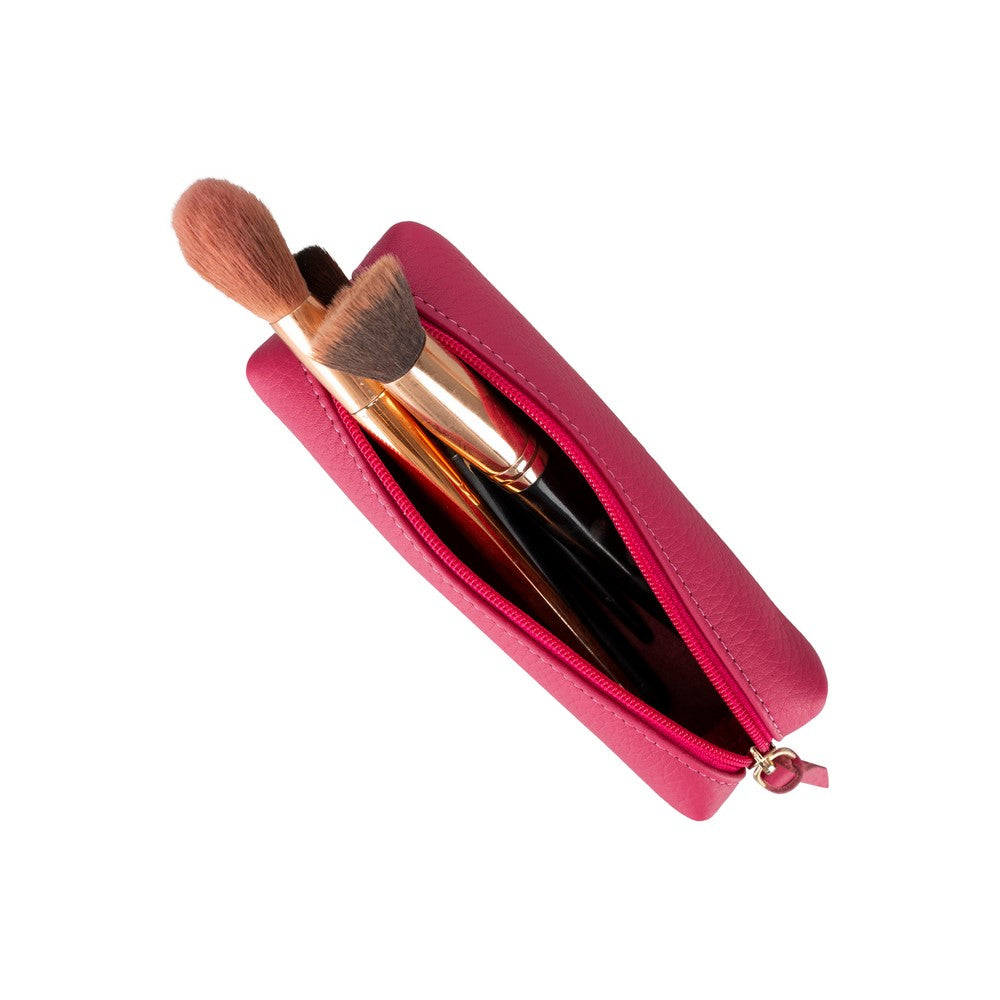 Leather Pencil Case – Genuine Leather Multipurpose Pouch for Office, Tools & Cosmetics (Lilia)