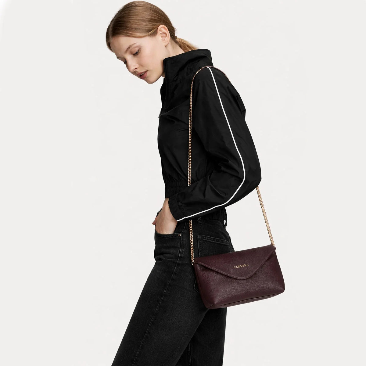 Carrera Lunera Women's Leather Strap Bag