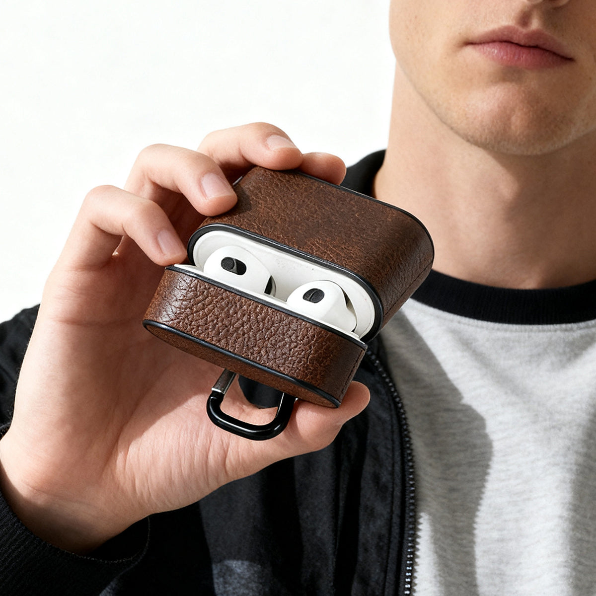 Casquet Apple AirPods 3rd Generation Leather Case