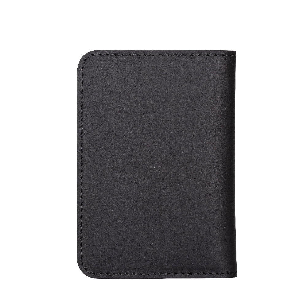 Leather Card Holder – Minimalist Slim Bifold Wallet for Men & Women (Matteo)