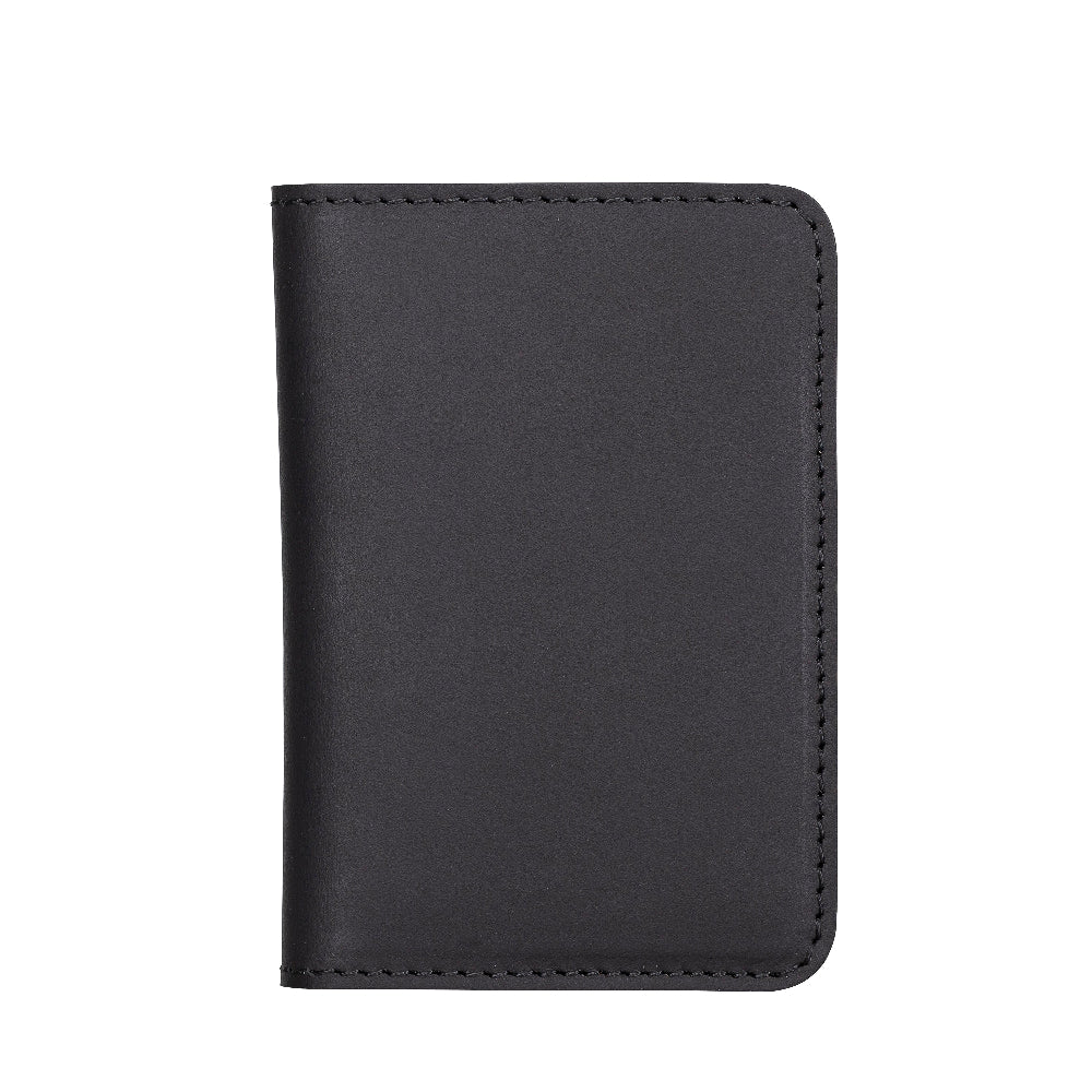 Leather Card Holder – Minimalist Slim Bifold Wallet for Men & Women (Matteo)