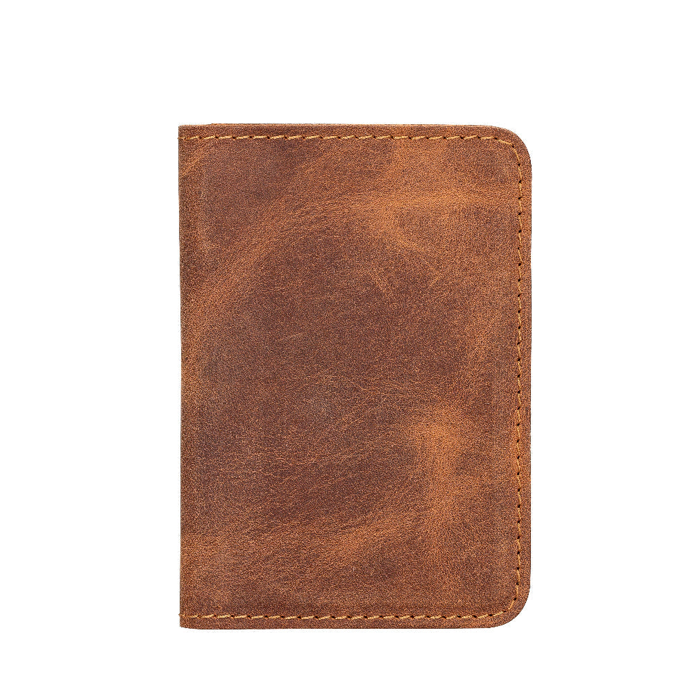 Leather Card Holder – Minimalist Slim Bifold Wallet for Men & Women (Matteo)