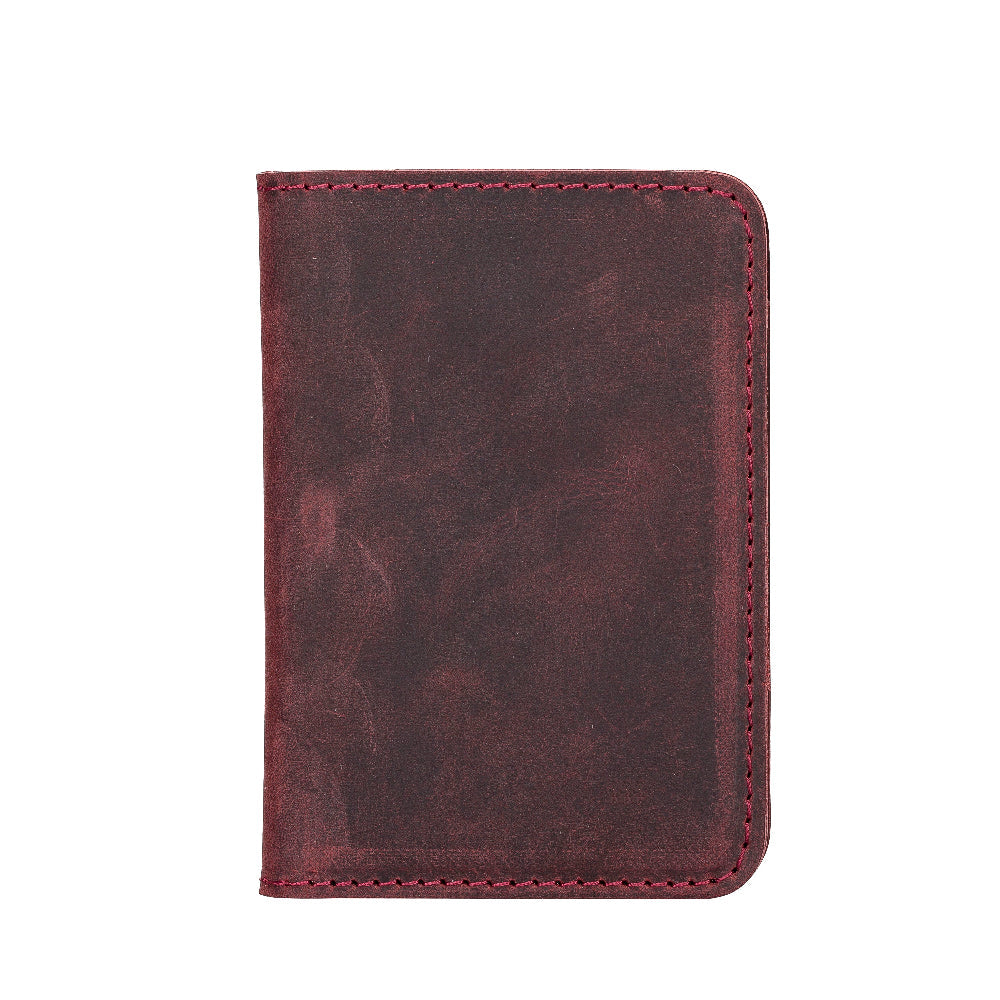 Leather Card Holder – Minimalist Slim Bifold Wallet for Men & Women (Matteo)