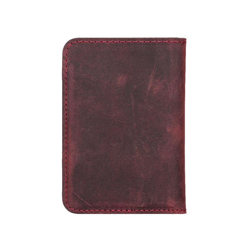 Leather Card Holder – Minimalist Slim Bifold Wallet for Men & Women (Matteo)